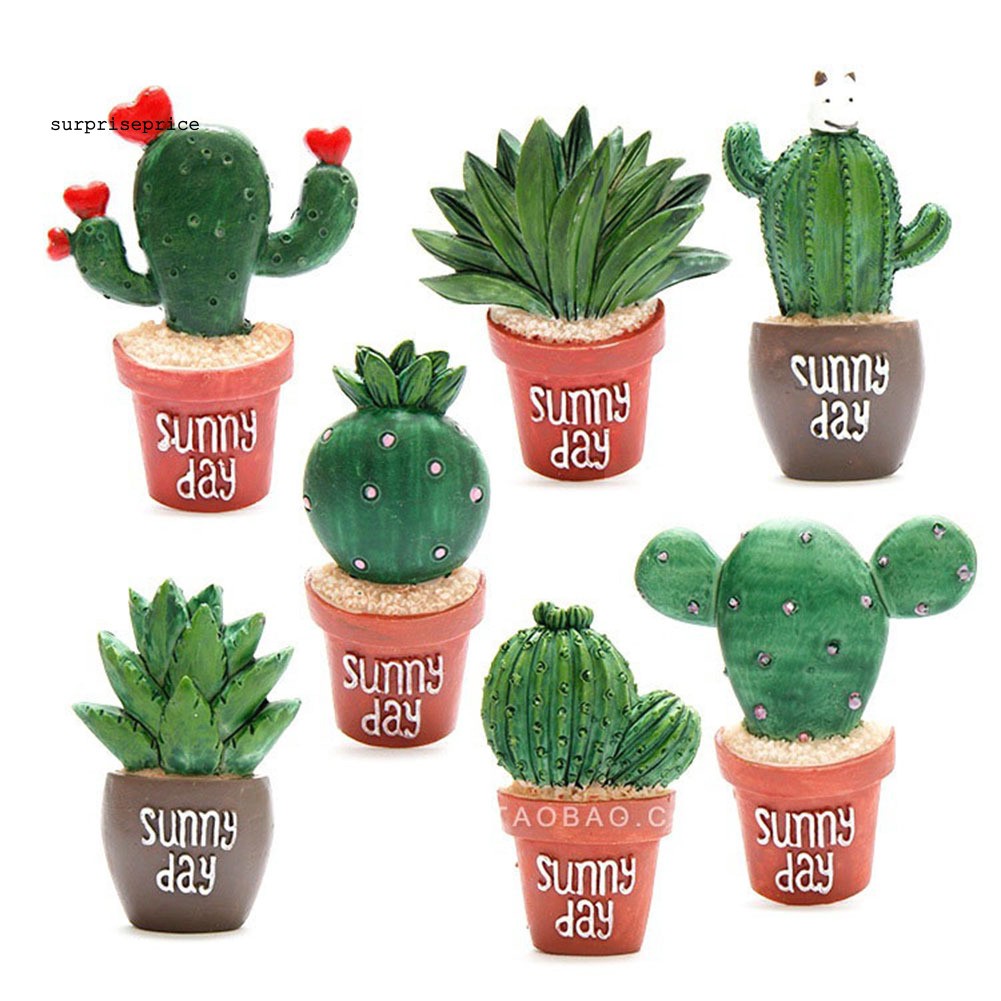 Nam châm trang trí tủ lạnh hình cây xương rồng xinh xắn