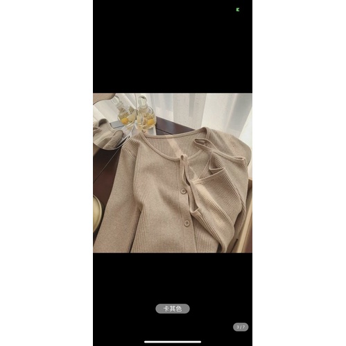 Set 2 món len tăm, áo + hai dây