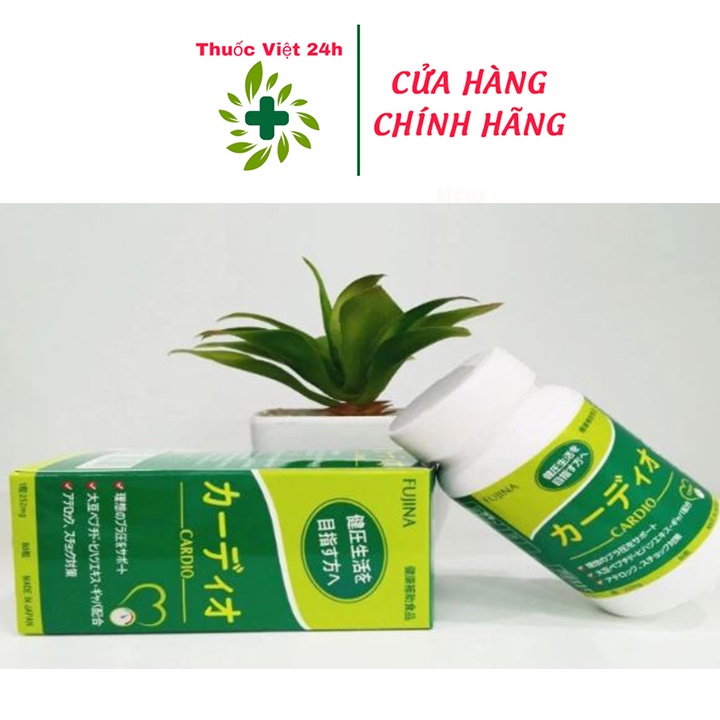 Cardio hỗ trợ giảm nguy cơ cao huyết áp , hộp 80 viên - Thuocviet24h
