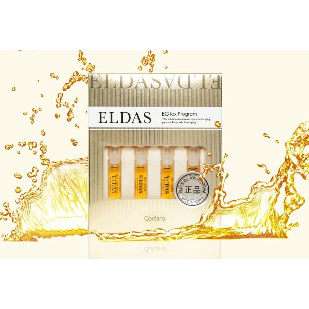 (Chính Hãng) Set 4 Ống Serum Tế Bào Gốc Eldas Hàn Quốc