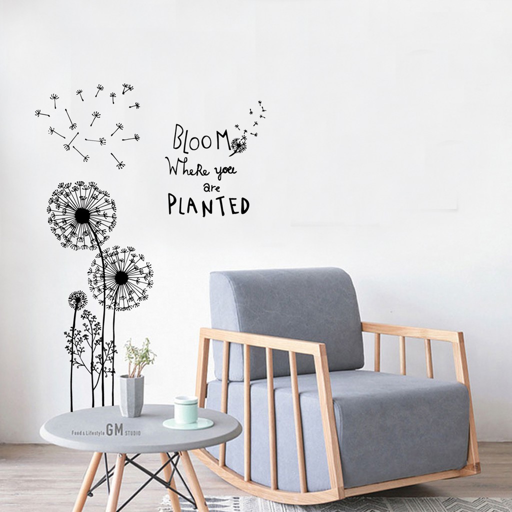 decal hoa bồ công anh