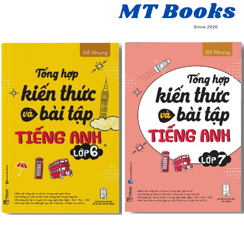 Sách - Combo Tổng Hợp Kiến Thức Và Bài Tập Tiếng Anh (Lớp 6 + Lớp 7)