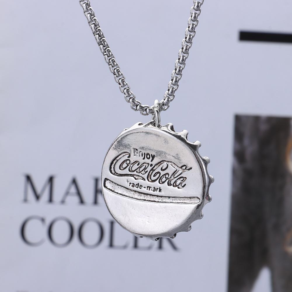 Vòng cổ Mặt Nắp Chai Cola Thời Trang Hip Hop Gothic