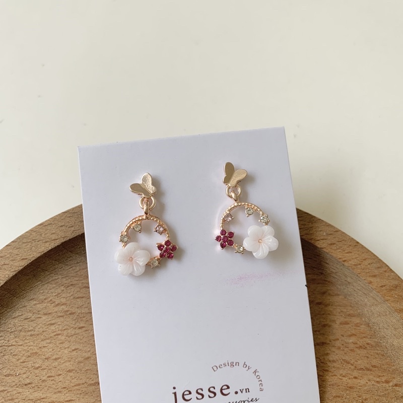 Khuyên tai hoa CÓ KHUYÊN KẸP JESSE