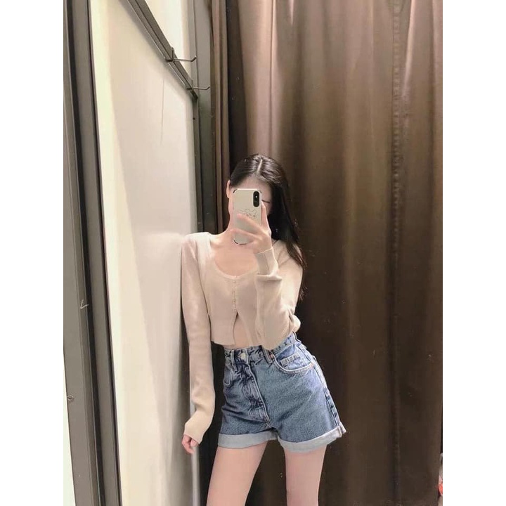 Quần short nữ sooc jean Z.R ngố quốc dân