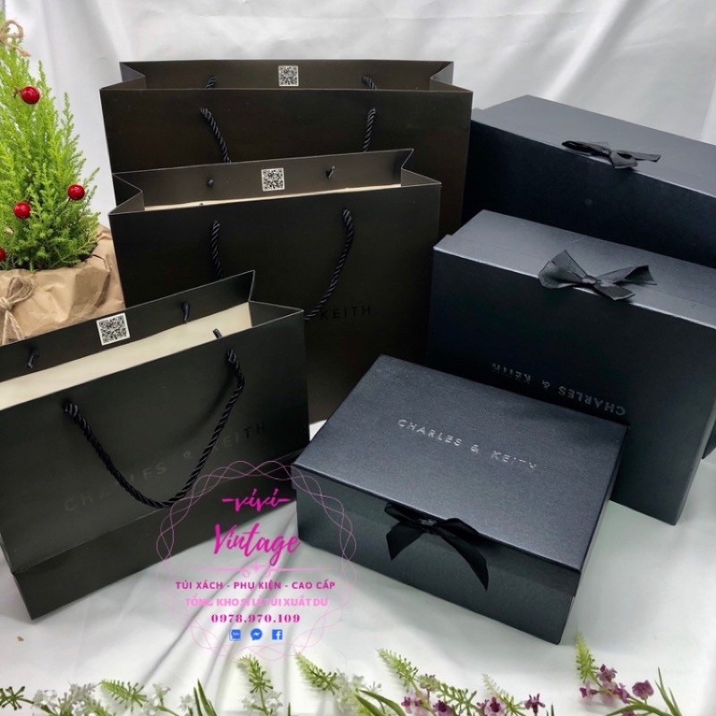 Hộp và Túi Giấy Cnk và Pe-dro đựng túi xách ví loại chuẩn