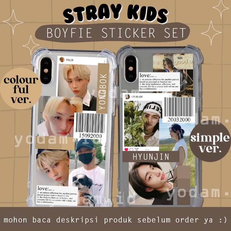 Hình Dán Nhóm Nhạc Kpop ANTI STRAY KIDS Skyfie BOYFRIEND