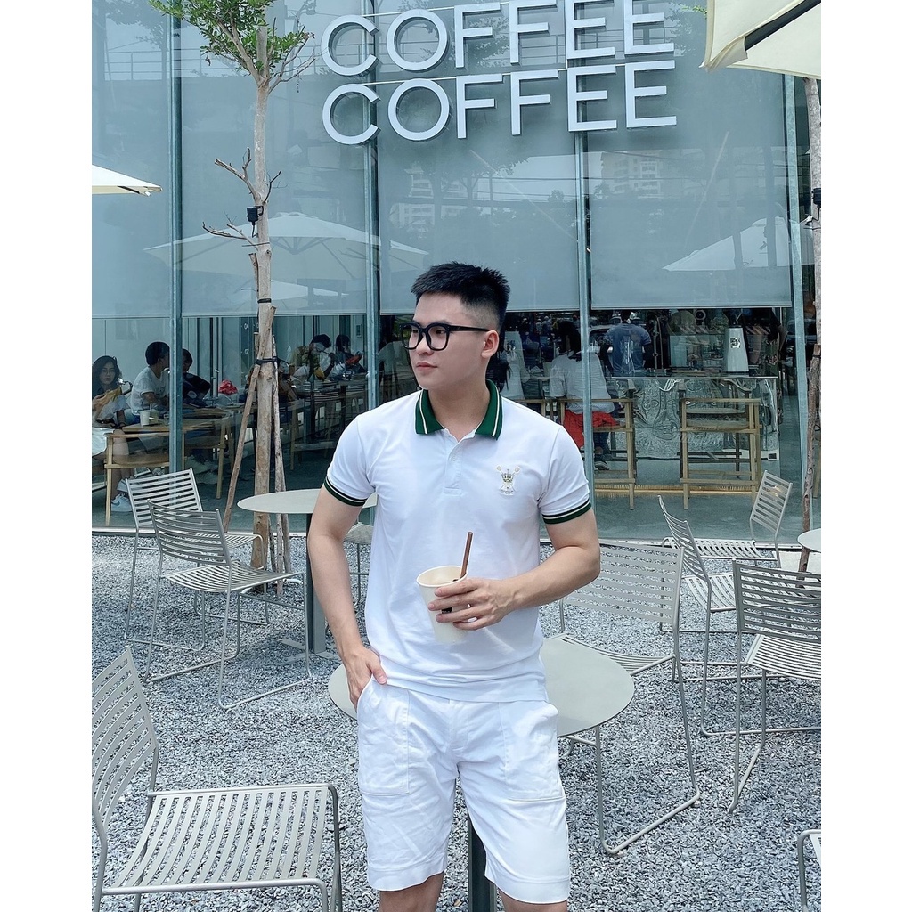 Áo thun nam có cổ WCBC chất poly cá sấu co dãn vải cotton phong cách trẻ trung chuẩn form - justmen shop