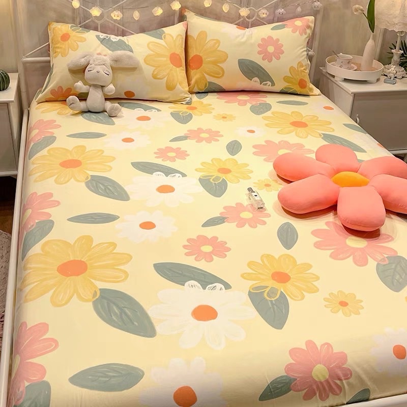 Bộ ga giường Cotton 100% LIDACO 3 món