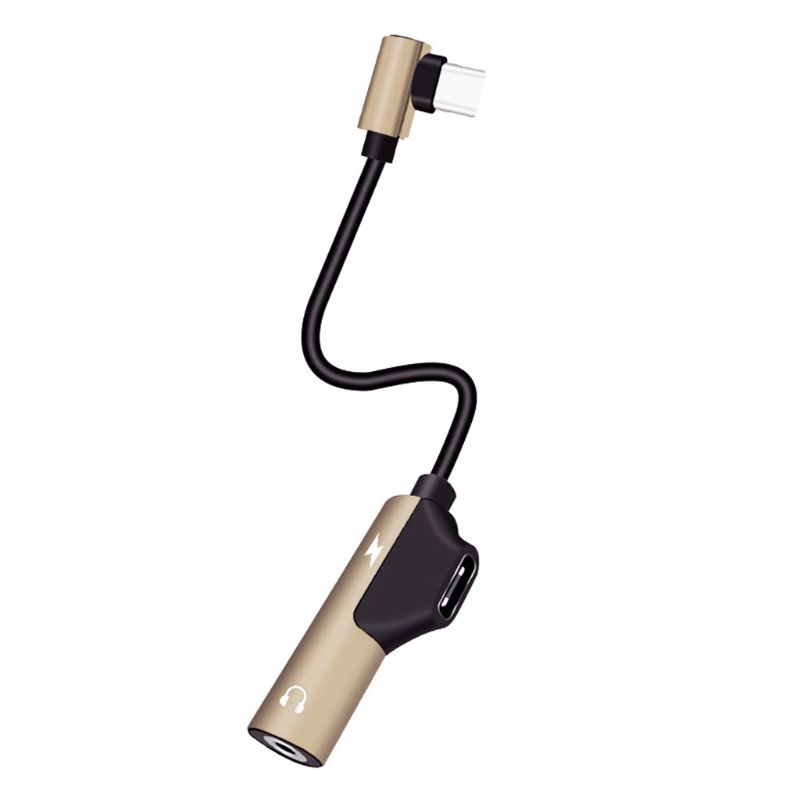 Dây Cáp Chuyển Đổi Tai Nghe 2 Trong 1 usb type c Sang 3 5mm note9 htc
