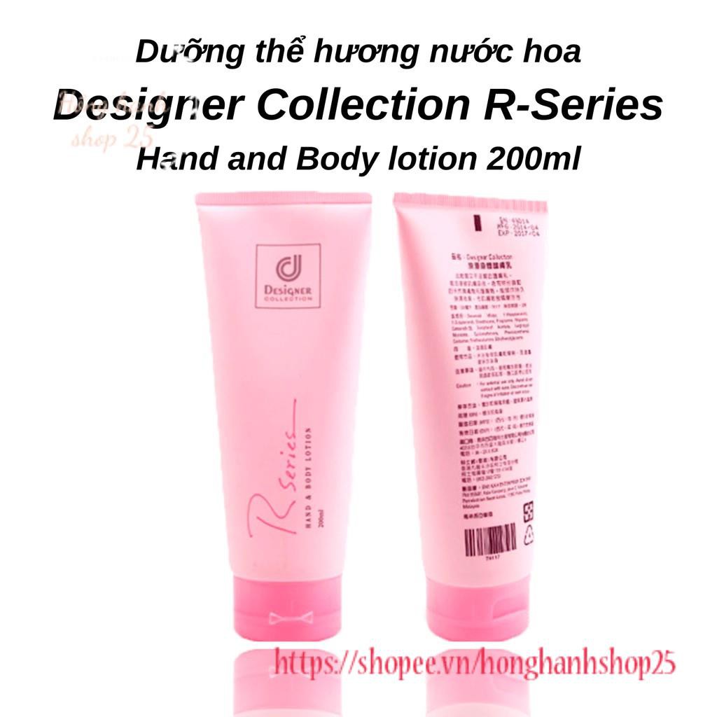 Dưỡng thể hương nước hoa Designer Collection R-Series Hand and Body lotion 200ml