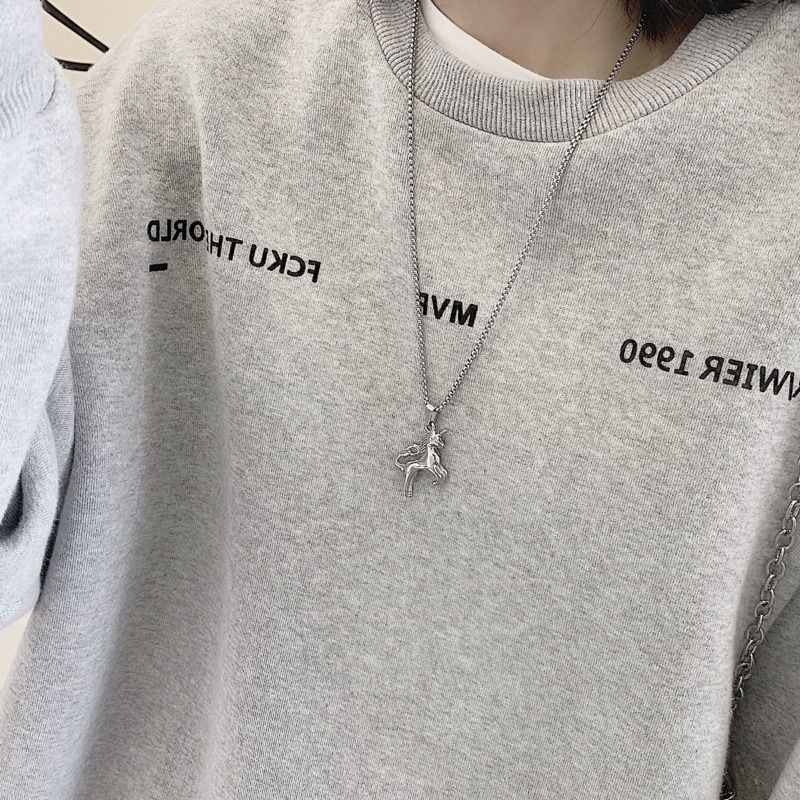 Dây Chuyền Mặt Kỳ Lân Phong Cách Harajuku