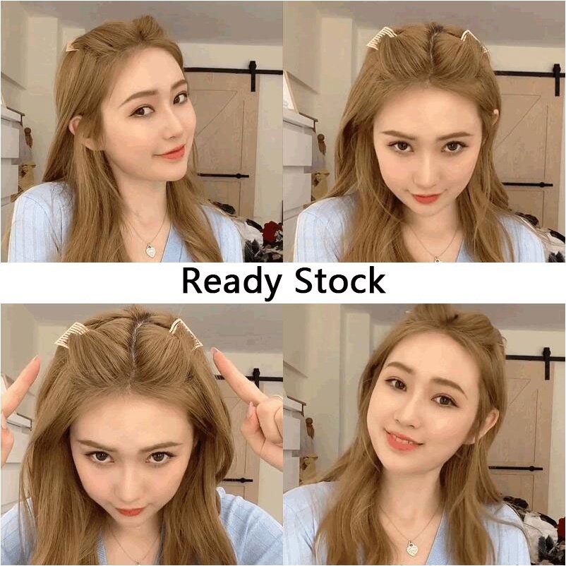 Kẹp Tóc Mái Bằng Kim Loại Đơn Giản Dễ Thương Cho Nữ