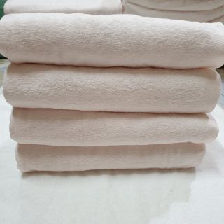 Khăn tắm xuất nhật màu hồng phấn dày kt 70x140 cm