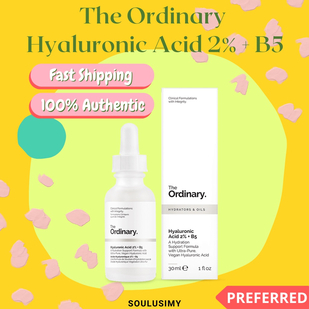 Tinh chất Serum The Ordinary Hyaluronic Acid 2% + B5 cấp ẩm hồi phục da 30ml