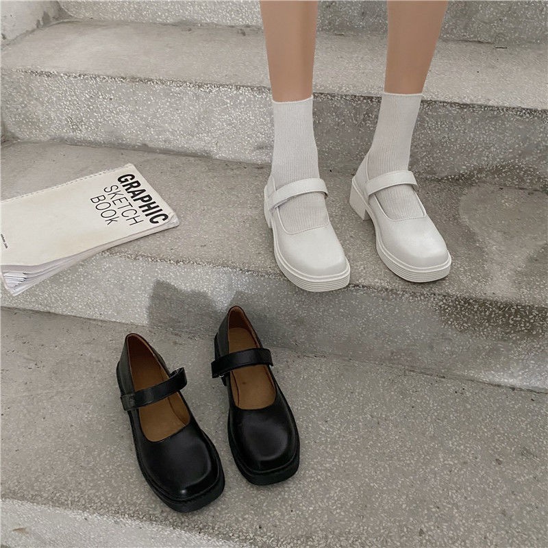 (ORDER) Giày vintagel cài quai đế cao phong cách nữ sinh