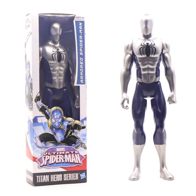 mô hình Spiderman bạc cao 28cm