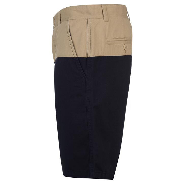 Quần short nam Pierre Cardin Panel Chino (màu Stone/Navy) - Hàng size châu Âu