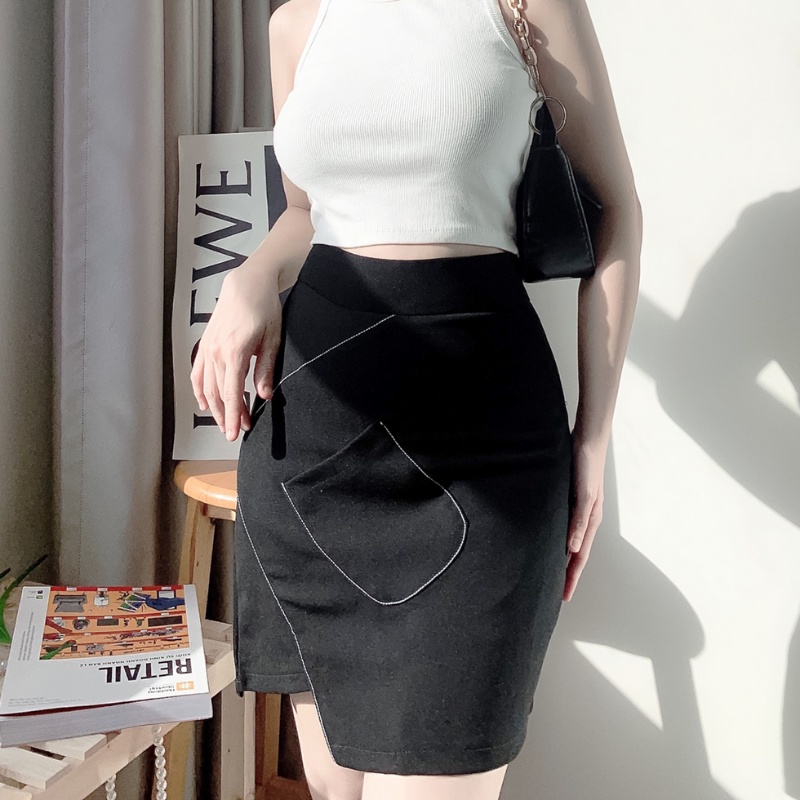 Chân váy chữ A ngắn công sở chỉ nổi đơn giản độc đáo vô cùng tôn dáng Mely's Fashion CV07
