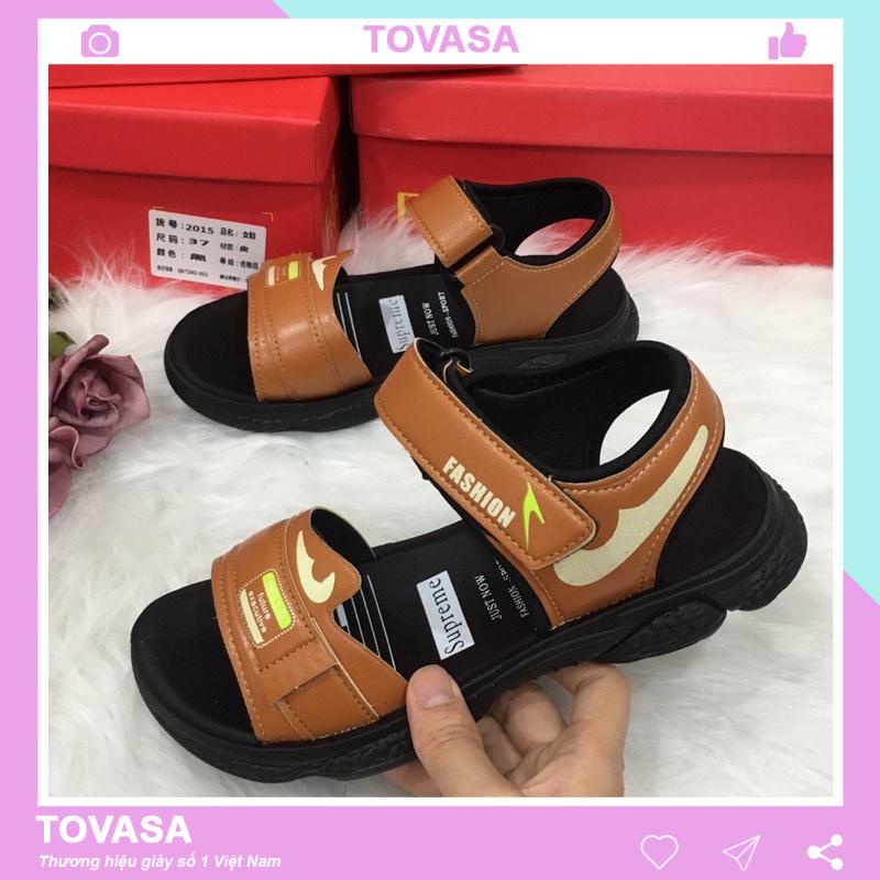 [MÃ SDF888 GIẢM 10% ĐƠN 99K]Sandal xăng đan quai da mềm chống trơn trượt cho bé trai bé gái từ 6 đến 16 tuổi