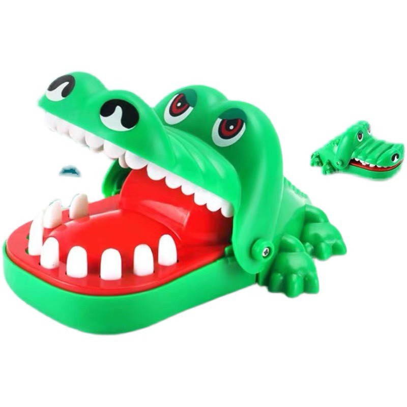 Đồ chơi cá sấu cắn tay thử thách lòng dũng cảm vui nhộn loại to cho bé