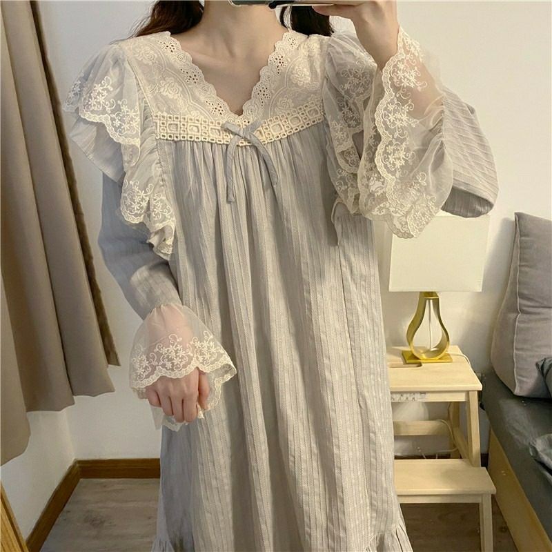 Đầm ngủ / mặc nhà pijama dài ulzzang order