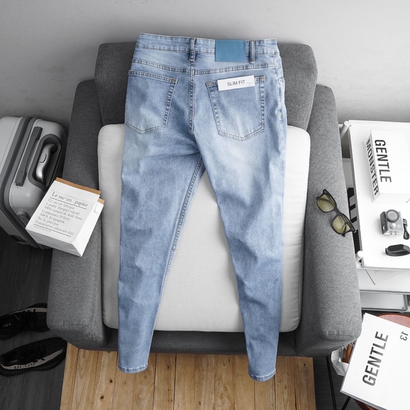 [⚡️Tặng quà⚡️] Quần jean nam nhấn gối jean đẹp co giãn ôm dáng | BigBuy360 - bigbuy360.vn