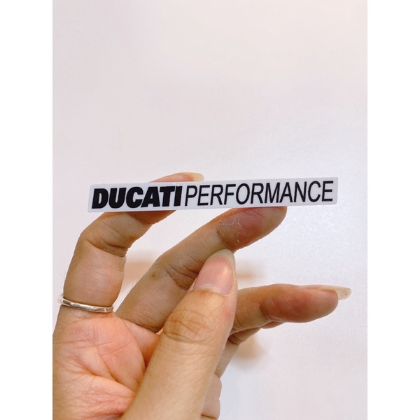 Bộ tem dán chữ Ducati Performance 8x1cm, tem cao cấp chống nước không phai màu