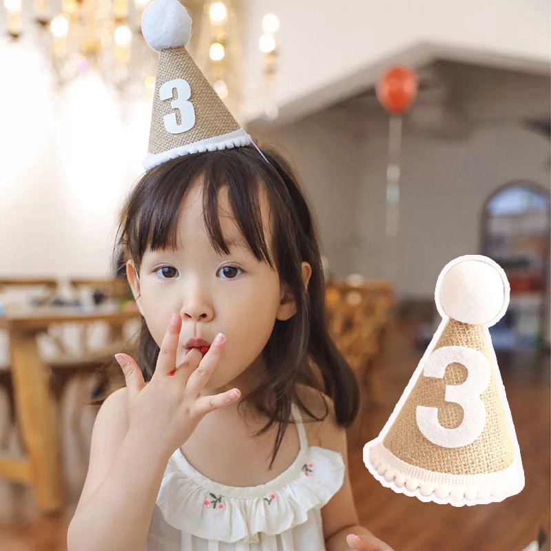Mũ Sinh Nhật Trang Trí Tiệc Sinh Nhật Cho Bé Có Thể Điều Chỉnh Kích Cỡ