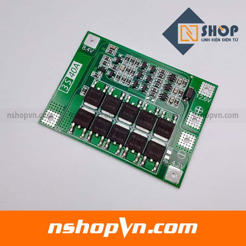 Mạch sạc xả và bảo vệ pin 3S 40A