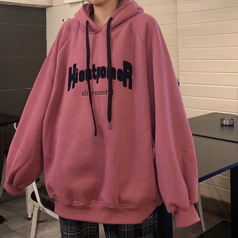 Áo Hoodie Nữ, Áo Sweater Nữ Hàn Quốc Form Rộng Chất Nỉ Phong Cách Harajuku | BigBuy360 - bigbuy360.vn