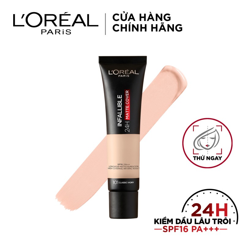 Kem nền lâu trôi L’Oreal Paris Infallible 24H MATTE COVER 35ml