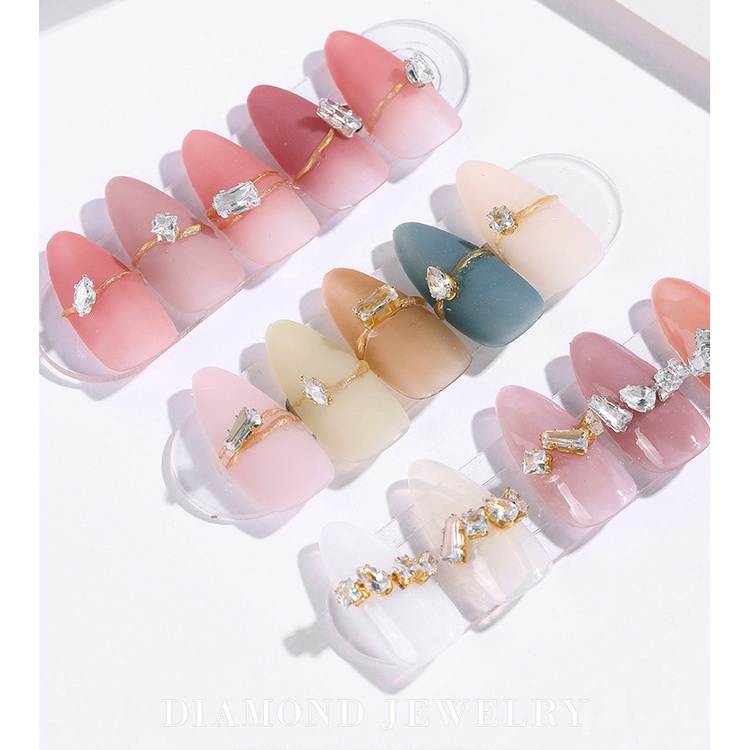 Set charm đá Zircon cao cấp trang trí móng, chuyên dùng làm nail (20 viên/set)