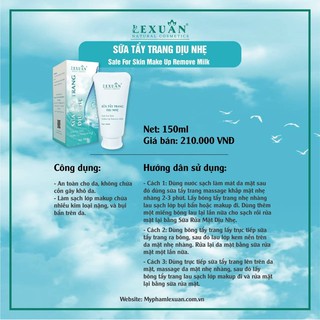 SỮA TẨY TRANG LÊ XUÂN