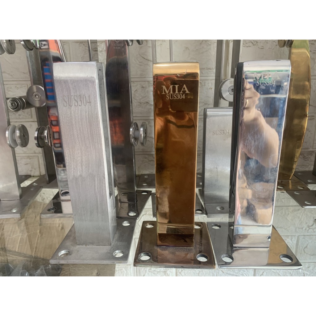 Trụ Ngàm Bóng sus 304 Bảo hành 10 Năm, Trụ Ngàm Inox Bóng đẹp dùng cho Lan can &Cầu thang