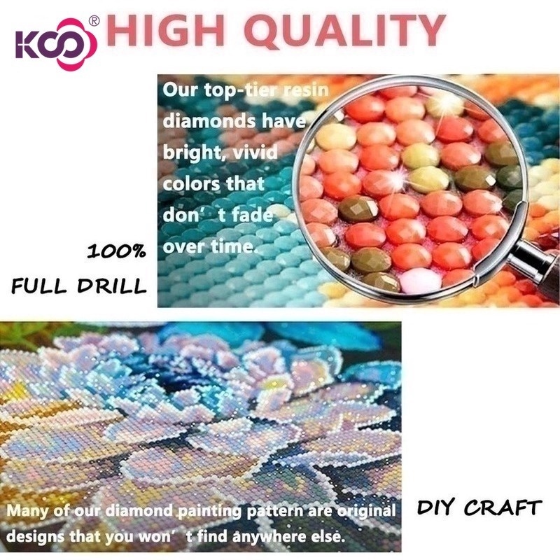 Bộ tranh đính đá 5D tự làm 30X40cm họa tiết bầu trời sao/ mặt trăng/ cá voi độc đáo