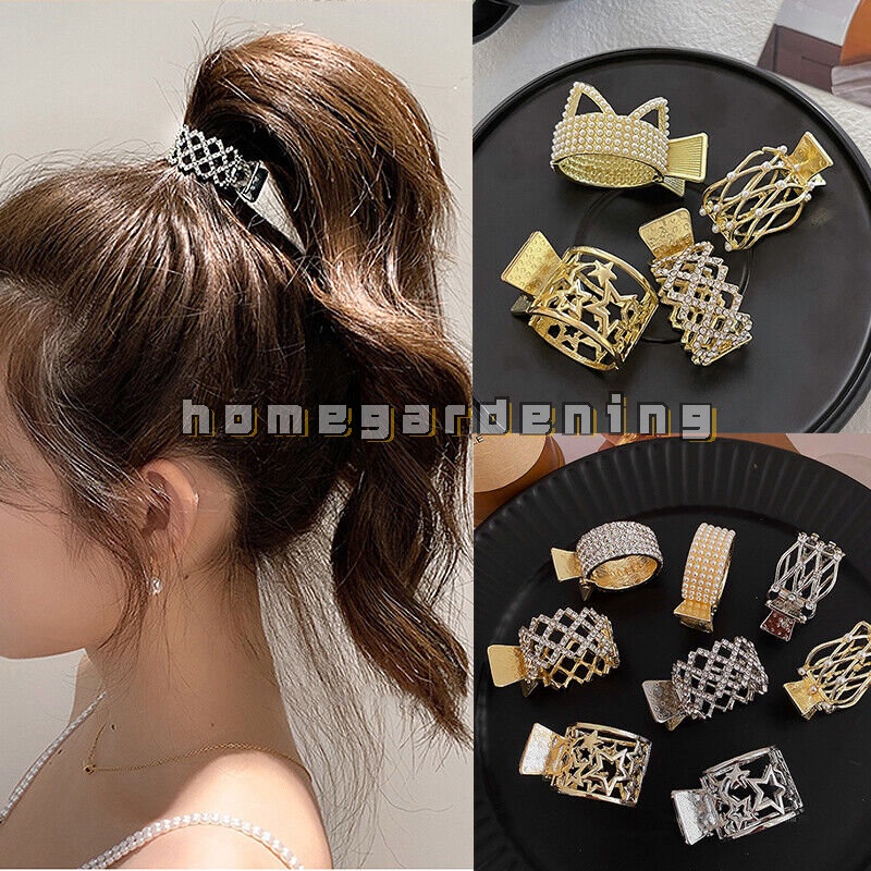 Kẹp Tóc Càng Cua Đính Đá Ngọc Trai Cho Nữ