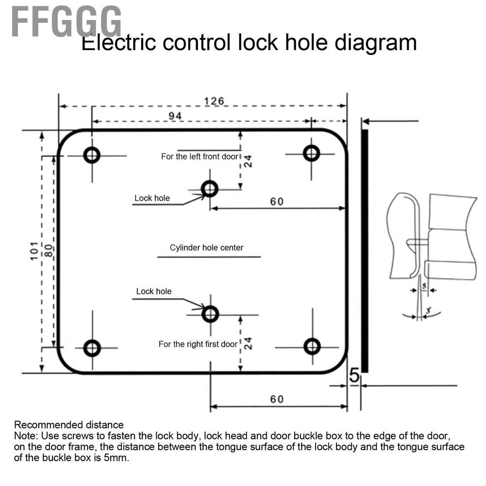 Bộ Ổ Khóa Điện Từ 2 Chiều Cho Hệ Thống Khóa Điện Từ 9-12v