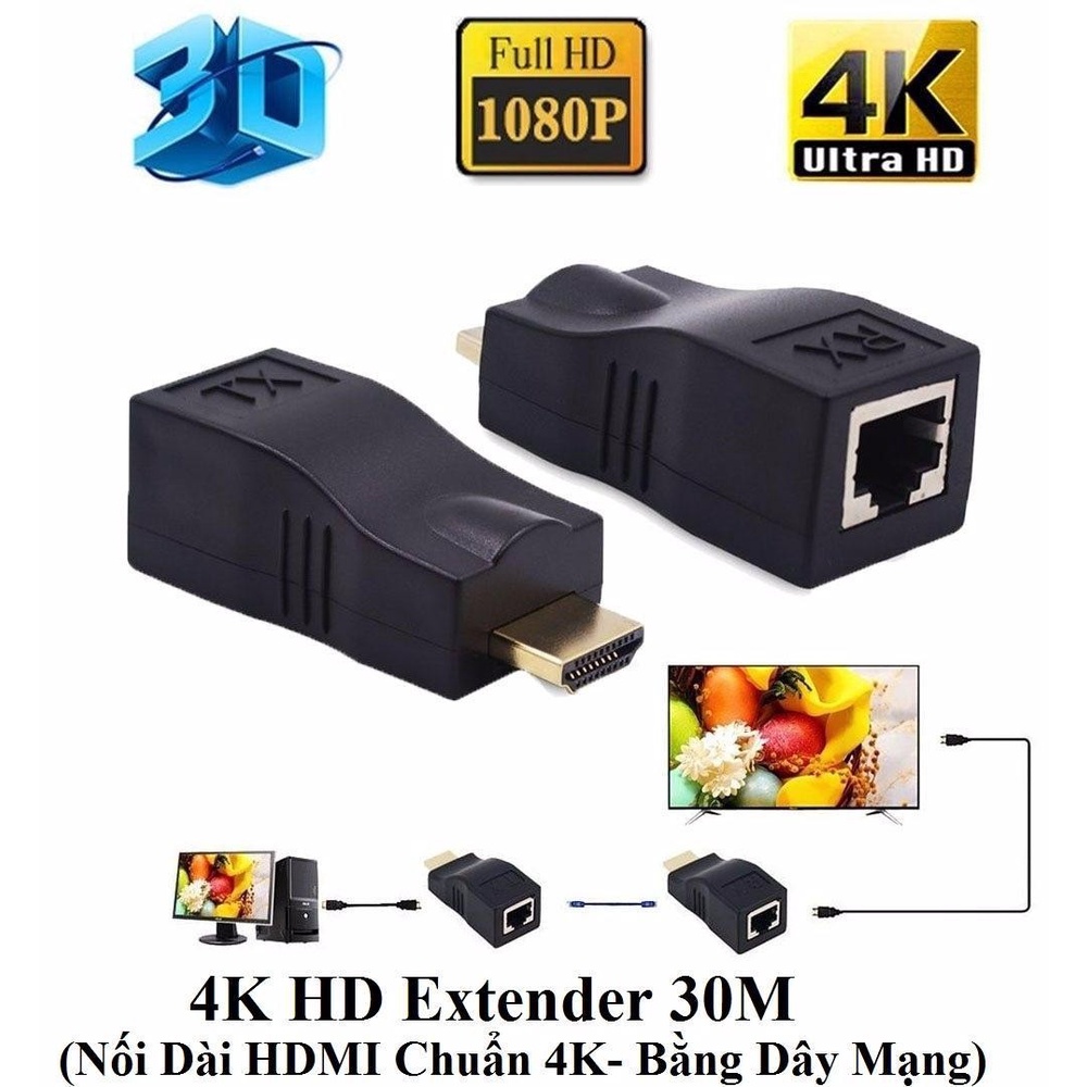 Bộ Chuyển 4k Hd Extender 30m