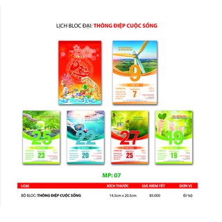 Lịch bloc 2022 - lịch tết 2022 - bloc lịch mp07