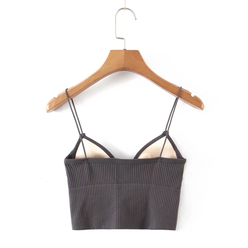 Bra Nữ Tăm 2 Dây Mảnh Co Giãn Mềm Mịn Siêu Sexy 1833.