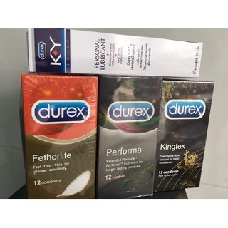 Combo 3 hộp bao cao su DUREX và Gel KY