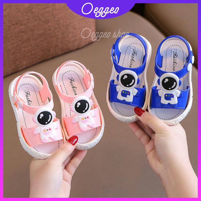 Oeggeo shop Xăng đan Đế Bằng Chống Thấm Nước Và Chống Trượt Cho Trẻ Em