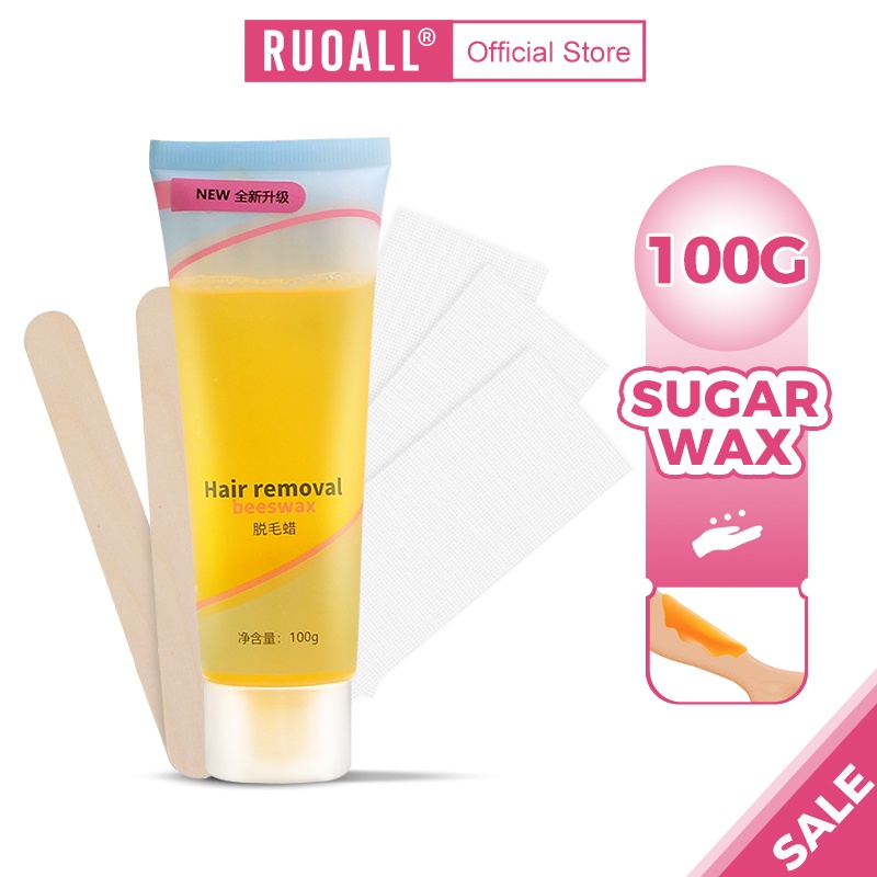 RUOALL Wax Lông Nách Chân Tay Bikini Tẩy Lông Tận Gốc Dạng Sáp Wax 100g