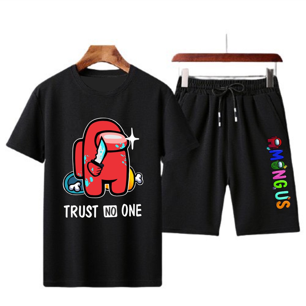 Bộ Nam Hè Among Us 2 Màu Đen Và Trắng Siêu Cool Ngầu | BigBuy360 - bigbuy360.vn