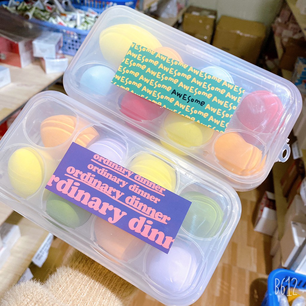 [Free Ship] Hộp 8 bông mút trang điểm cao cấp loại xin A419 | BigBuy360 - bigbuy360.vn