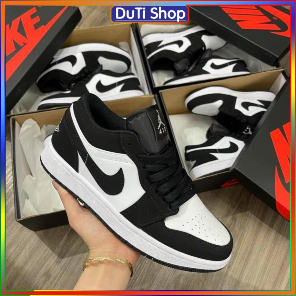 Giày 𝐉𝐨𝐫𝐝𝐚𝐧 1 low panda đen trắng, Giày JD1 low panda cổ thấp bản đẹp đầy đủ bill box