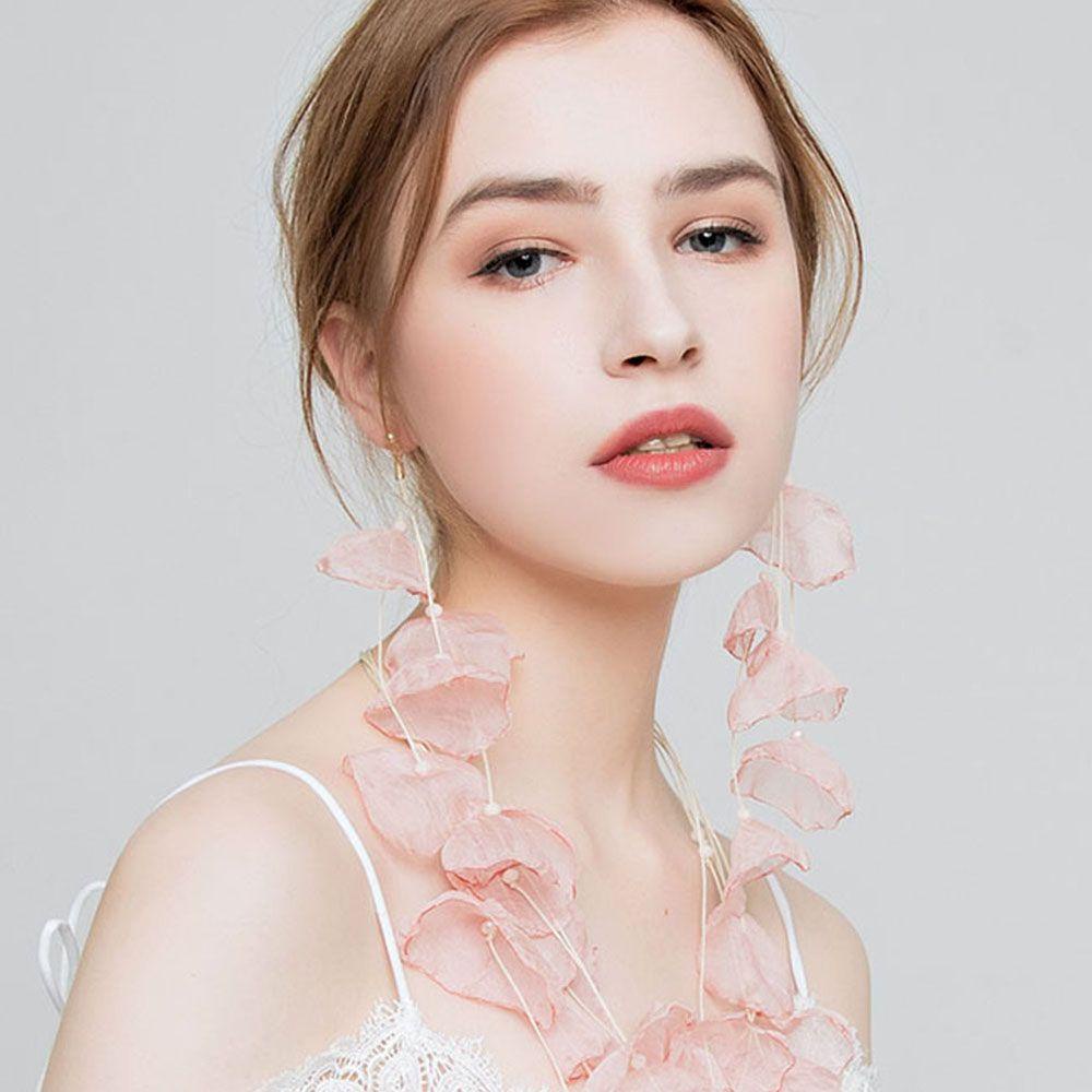 Bông Tai Dáng Dài Nhiều Lớp Thiết Kế Lãng Mạn Thời Trang Cho Nữ