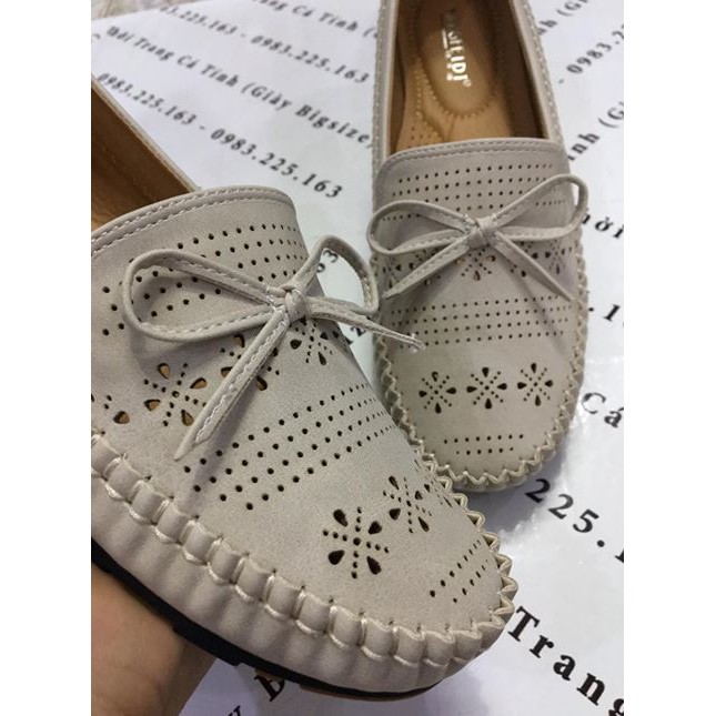 HÀNG CÓ SẴN (Size 40➡️42) _Giày Lười Phối Nơ Siêu Mềm_ BIG SIZE