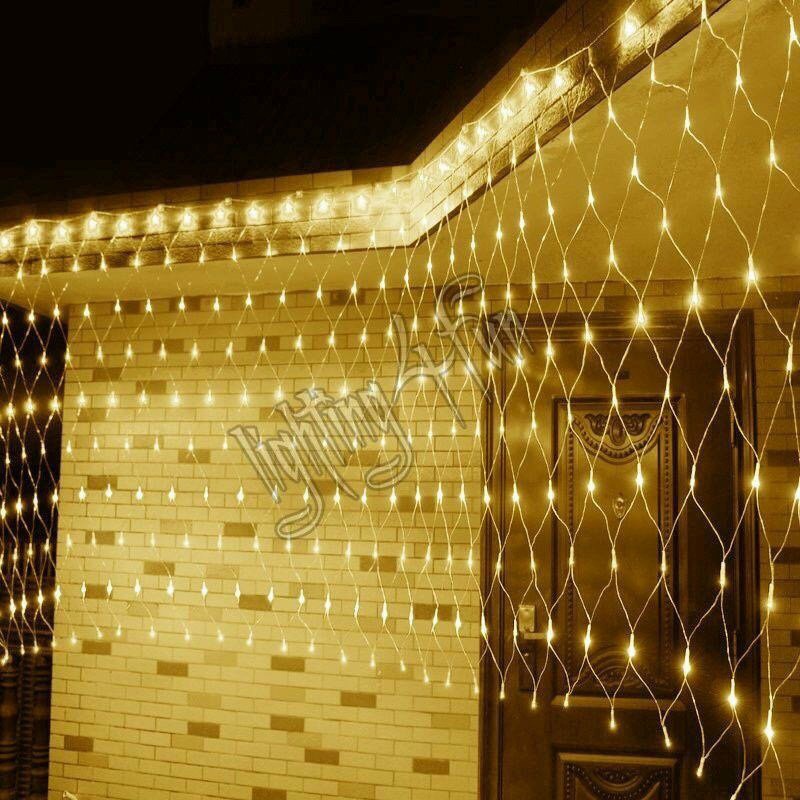 ĐÈN LED LƯỚI TRANG TRÍ 1.5M X1.5M CÓ ĐẦU NỐI TRANG TRÍ NGÀY LỄ TẾT